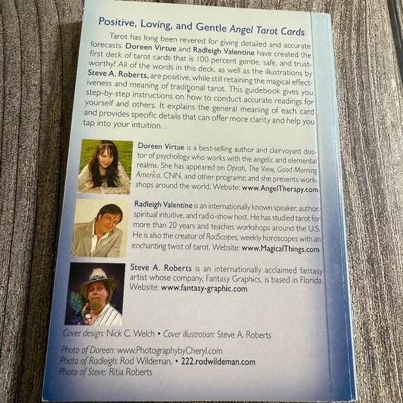 ANGEL 78-Card Deck and Guidebook Tarot Cards D. Virtue & R, Valentine - Picture 5 of 11